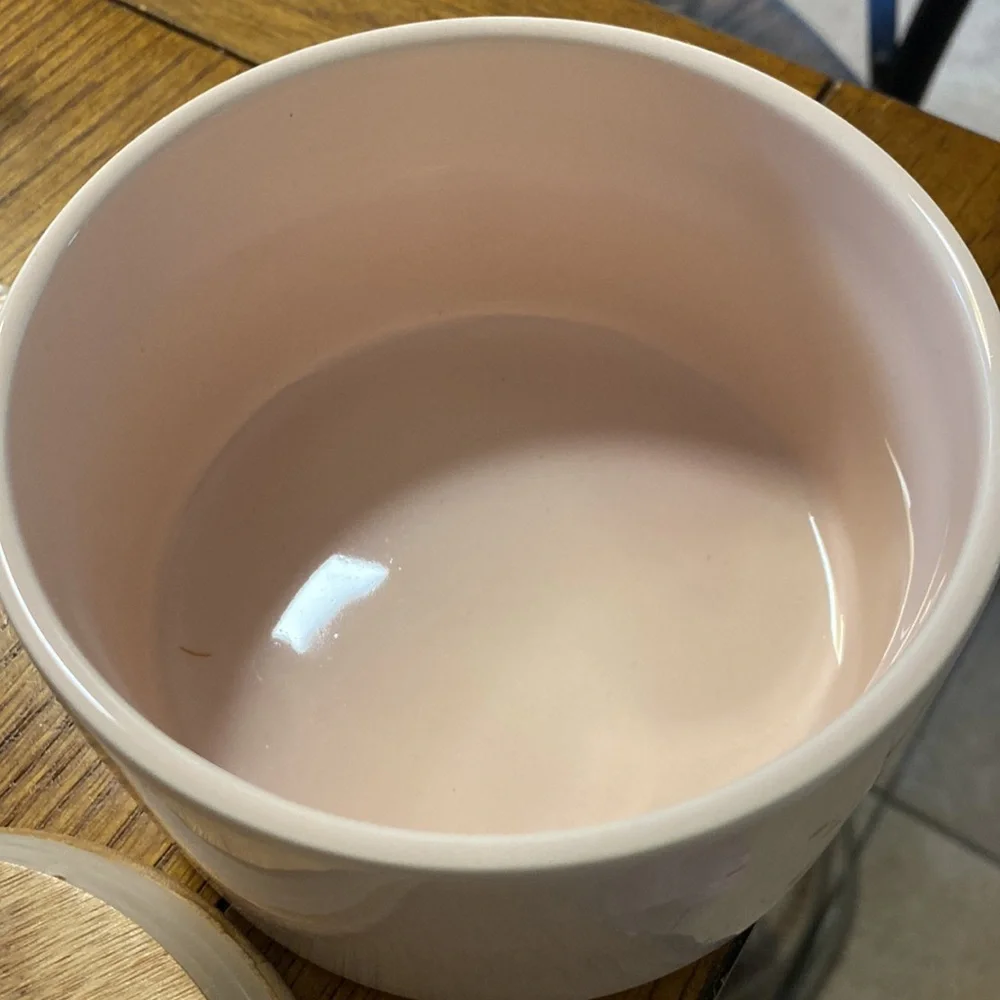 Good Stuff Inside Pink Ceramic Cainster - Picture 3 of 4